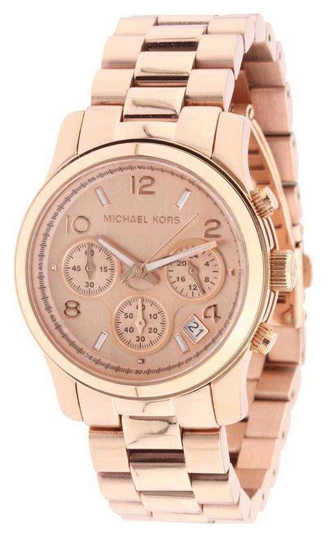 women michael kors watch rose gold|rose gold mk watch women's.